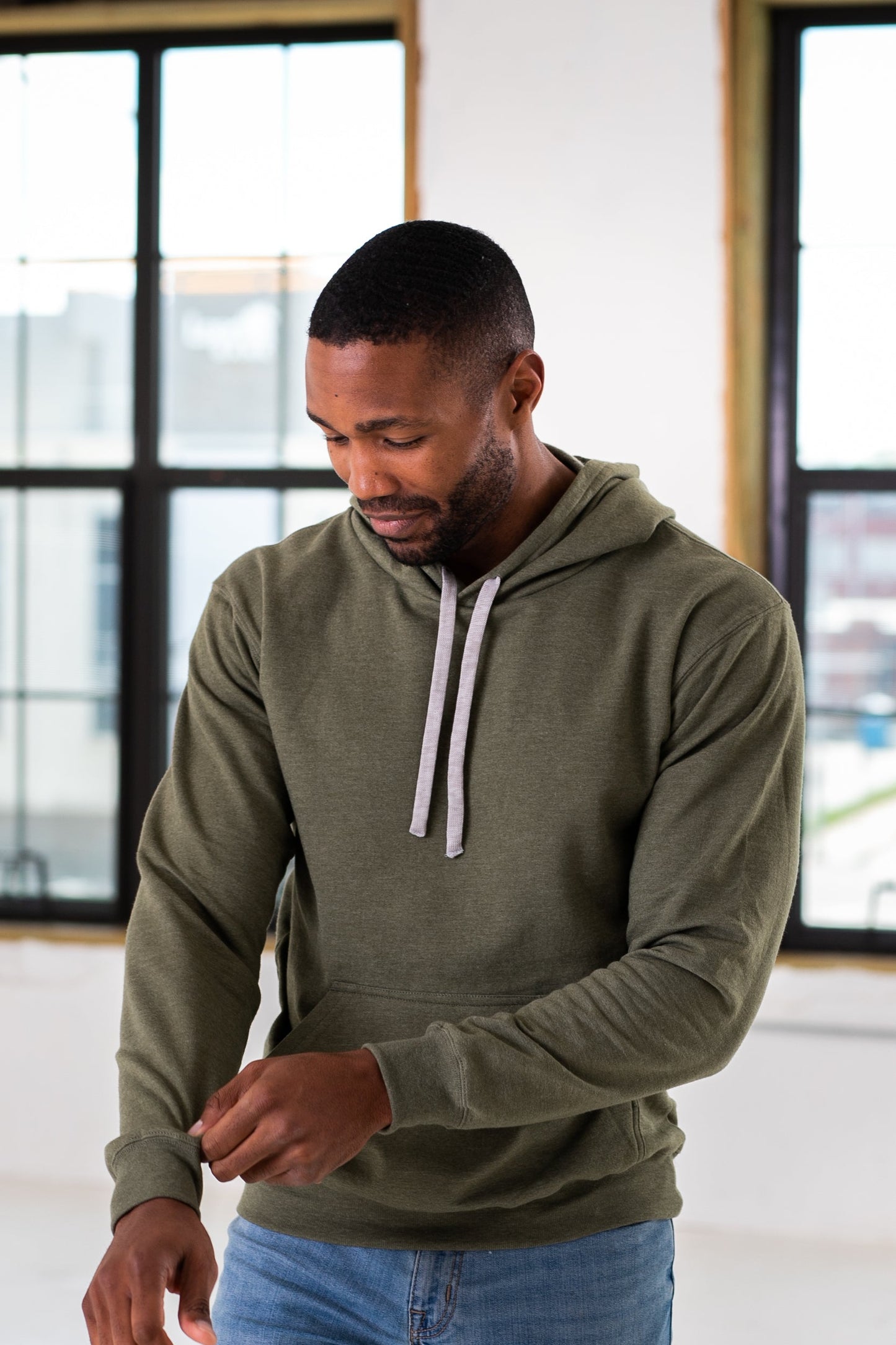 Heathered Fleece Hoodie (Unisex)