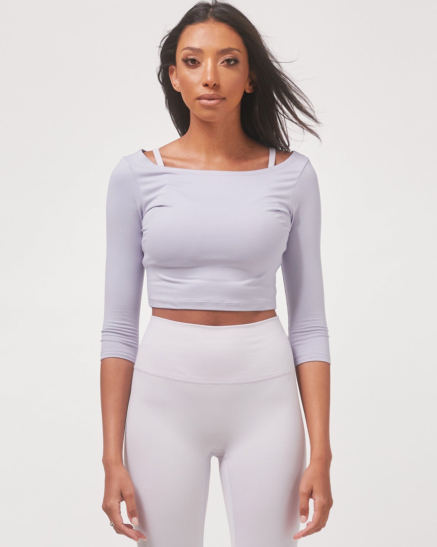 Cozy Open-Shoulder Cropped Top