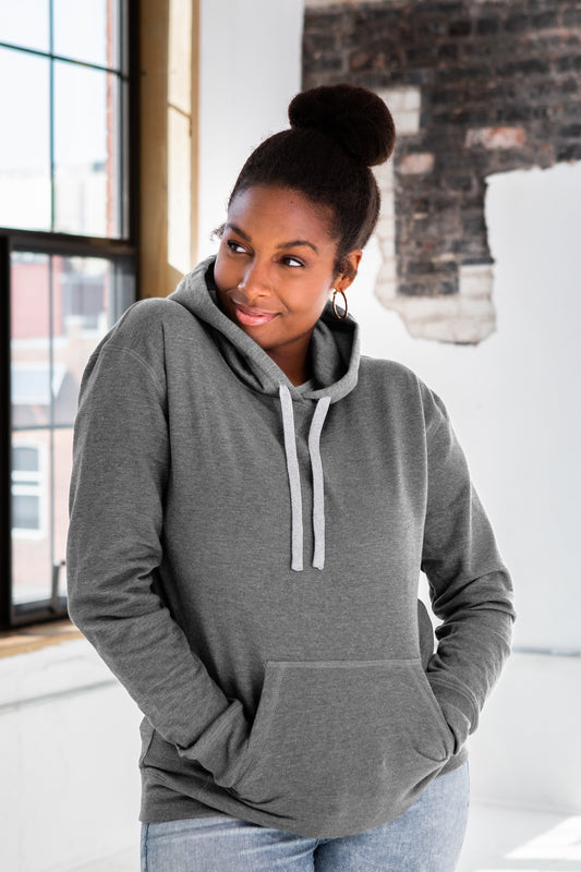 Heathered Fleece Hoodie (Unisex)